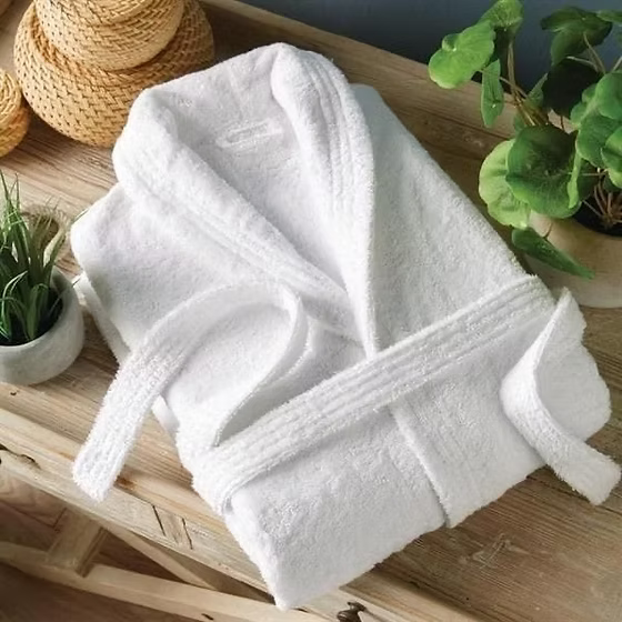 Cotton Terry Bathrobe  رداء حمّام فاخر من قطن تيري ناعم للغاية