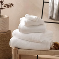 Cotton Terry Towel (4 PC Set)  طقم مناشف أبيض مكوّن من ٤ قطع من قطن تيري المصري النقي